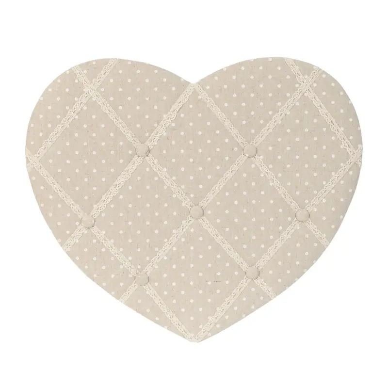 Memoboard Herz Clayre & Eef Beige 46 × 39 cm