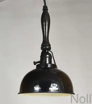 Deckenlampe Schwarz Small Metall und Holz Colmore Ø 16 cm E27