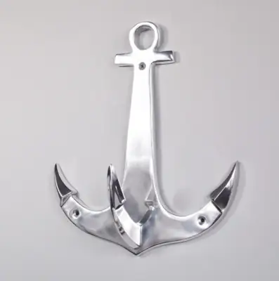 Handtuchhalter Anker Aluminium Silber Colmore 33 × 10 × 29 cm