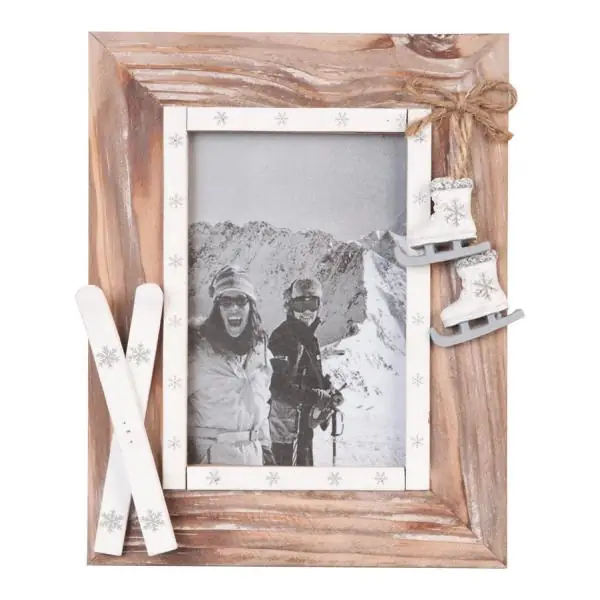 Bilderrahmen Landhausstil Holz 18 × 23 cm – Foto 10 × 15 cm