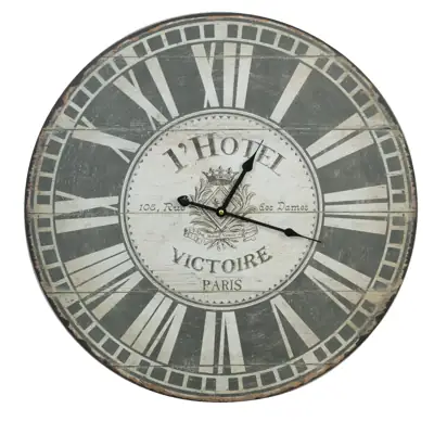 Wanduhr XXL „L'Hôtel Victoire“ Ø 60 cm