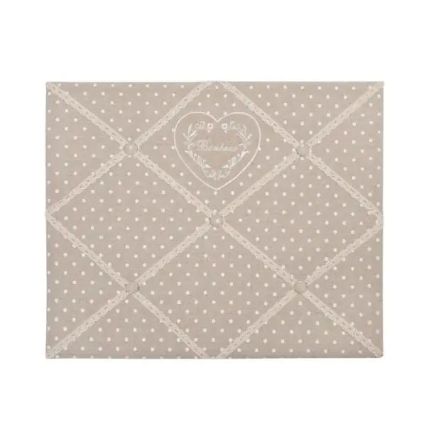 Memoboard Notizbrett Clayre & Eef mehrfarbig 48 × 40 cm