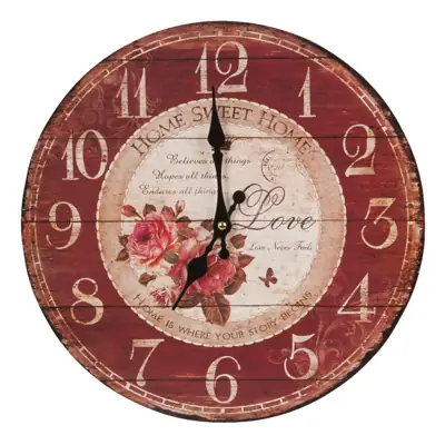 Wanduhr Shabby Ø 34 cm – Clayre & Eef