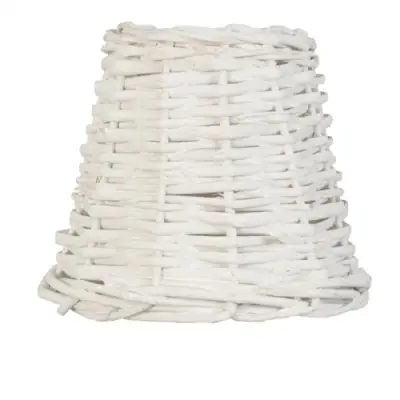 Lampenschirm Rattan Weiß klein Clayre & Eef Ø 14 × 12 cm E27