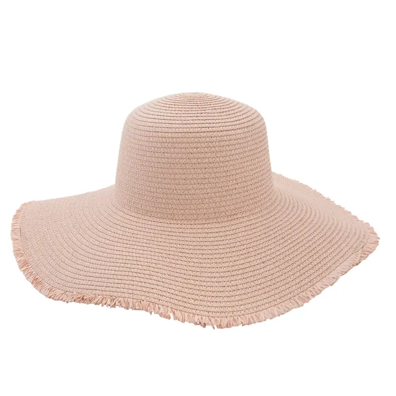 Sommerhut aus Seegras Rosa – Clayre & Eef
