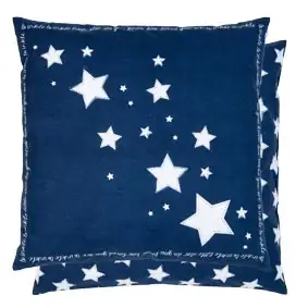 Clayre & Eef Kissen Blau/Weiß 50 × 50 cm inkl. Füllung