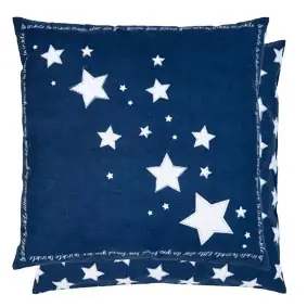 Clayre & Eef Kissen Blau/Weiß 50 × 50 cm inkl. Füllung