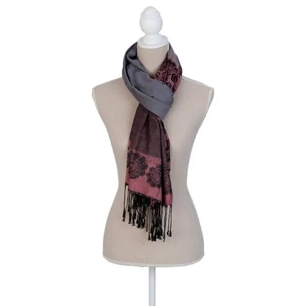 Elegantes Tuch mehrfarbig aus Polyester 180 × 70 cm – Clayre & Eef